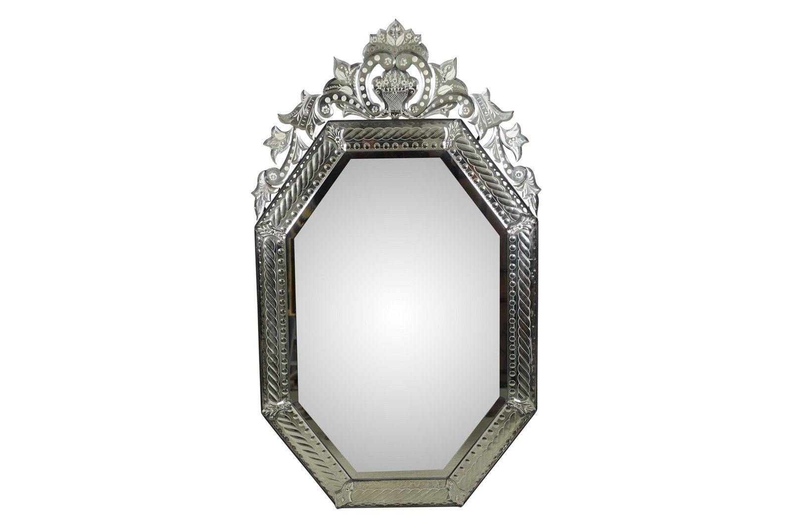 LaBarge - Ornate Etched Venetian Mirror (1 of 3)