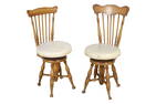 Claw Foot High Back Piano Stools - 2