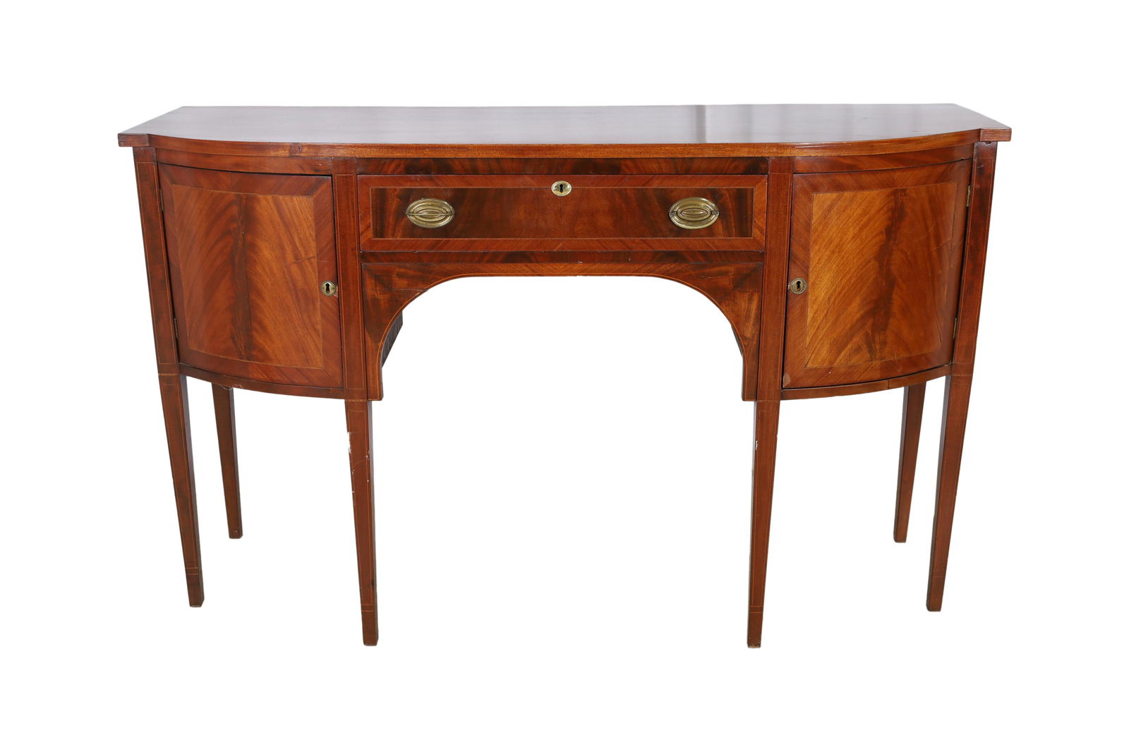 Antique Banded Mahogany Sideboard (1 of 8)