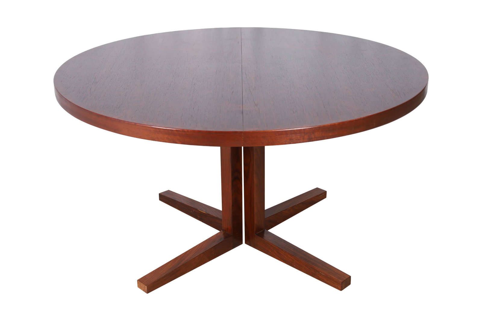 John Mortensen - Rosewood Dining Table: John Mortensen for Heltborg Rosewood Dining Table with 2 19.5" leaves. Dimensions without leaves 28.5x51