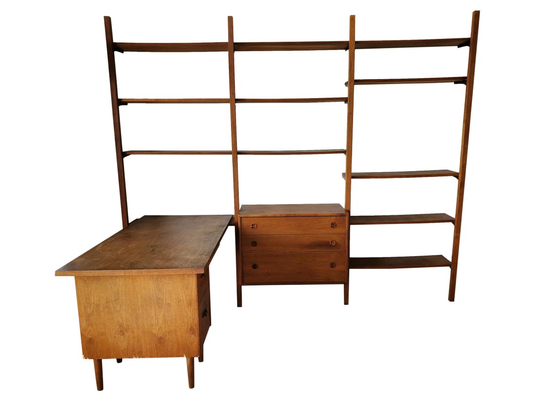 Danish Teak Wall Unit with Desk (1 of 7)