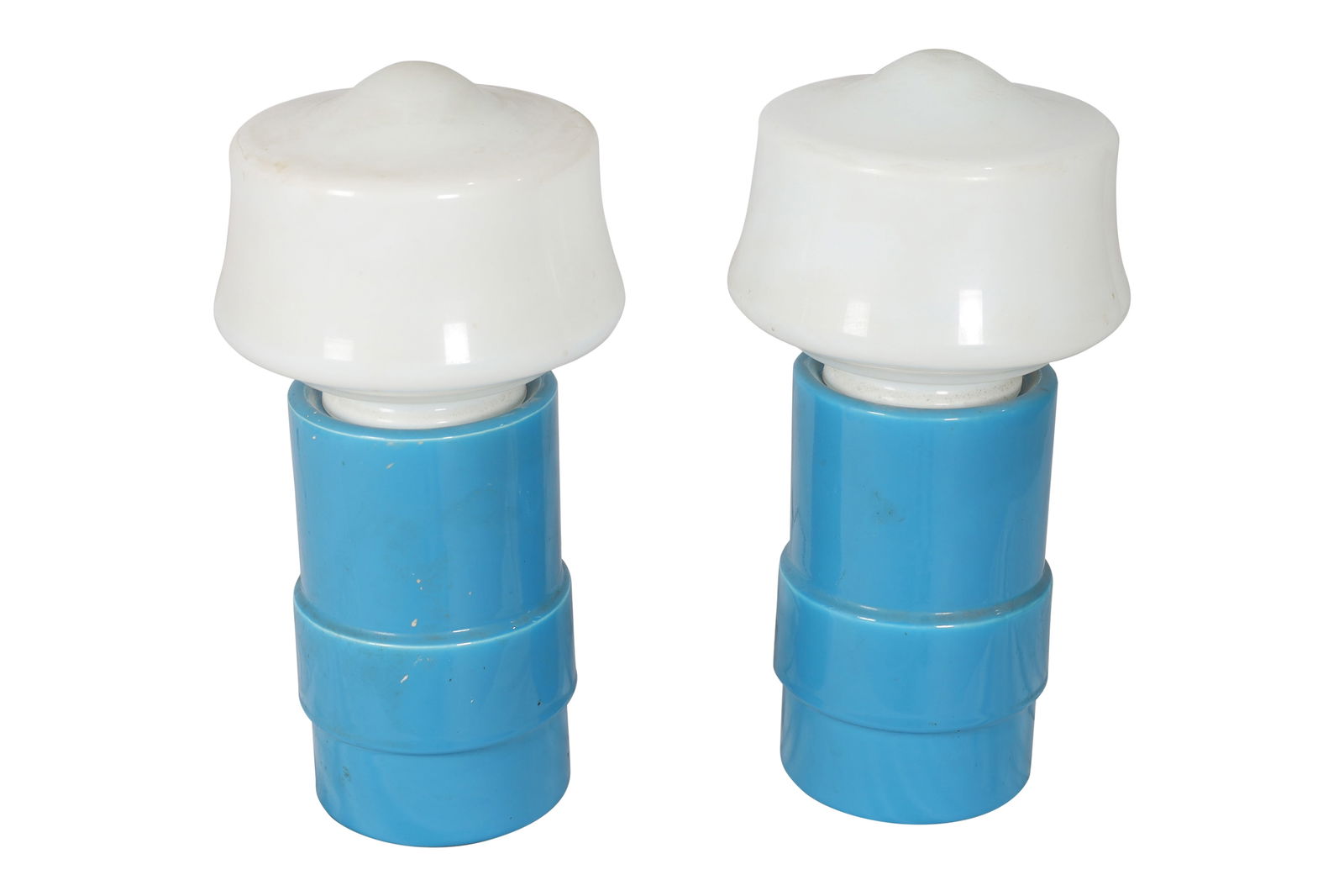 Mid Century Pottery Lamps - Pair (1 of 3)