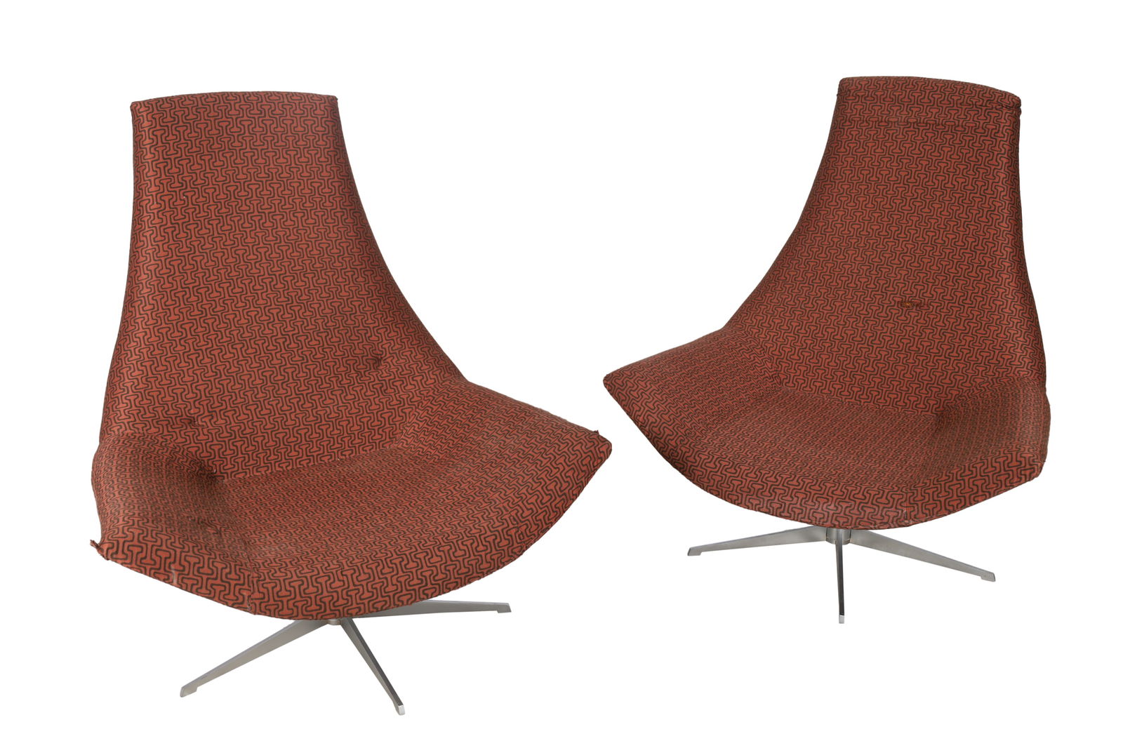 Italian Swivel Lounge Chairs - Pair (1 of 5)