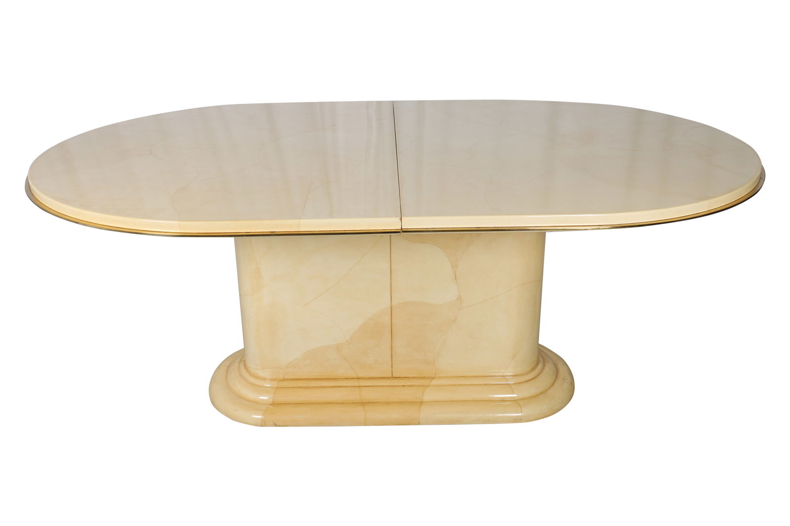 Aldo Tura Style Faux Goatskin Dining Table (1 of 7)