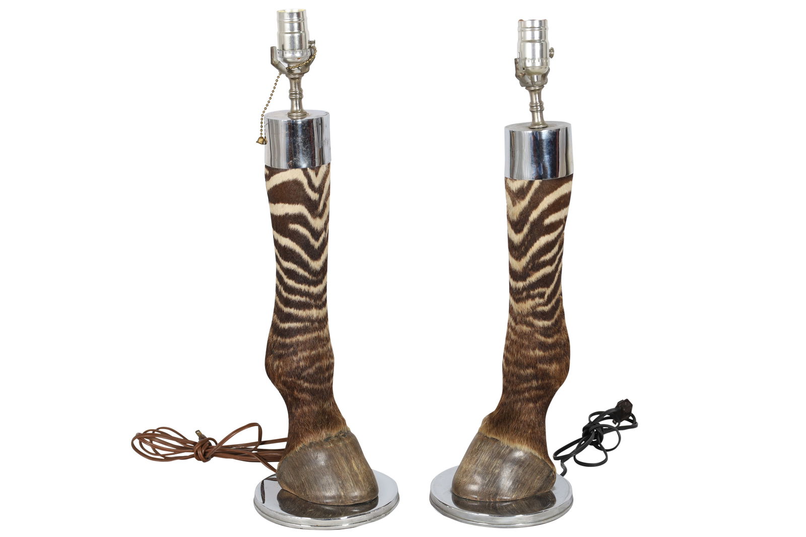 Taxidermy Zebra Leg Lamps - Pair (1 of 4)