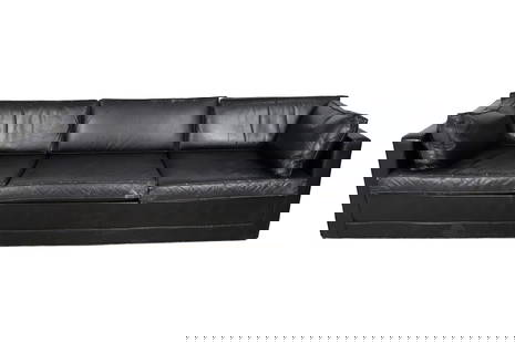 Artifort - Leather Sofa: Artifort - Leather Sofa. Dimensions 24x95x33