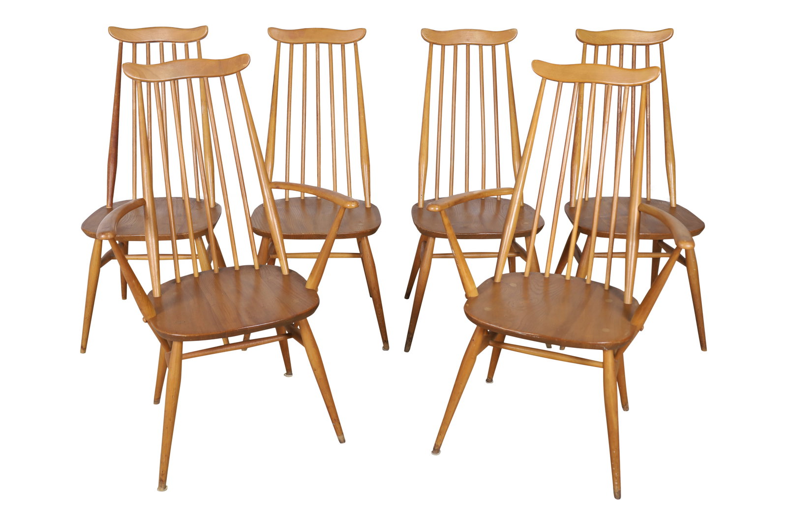 Ercol Mid Century  Dining Chairs - 6 (1 of 8)