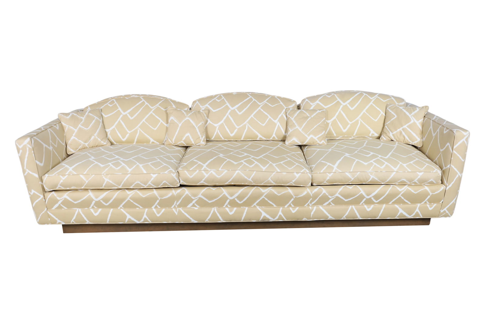 Camel Back Plinth Base Sofa (1 of 6)