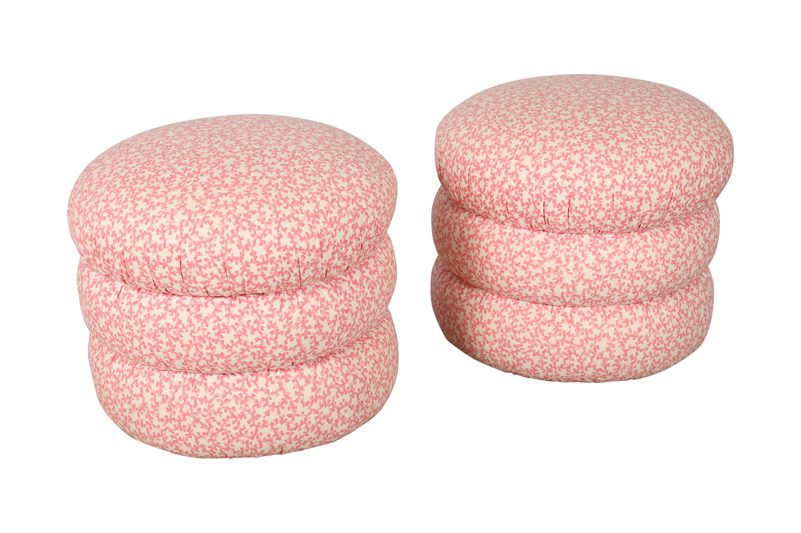 Pouf 3 Tier Ottomans - Pair (1 of 5)