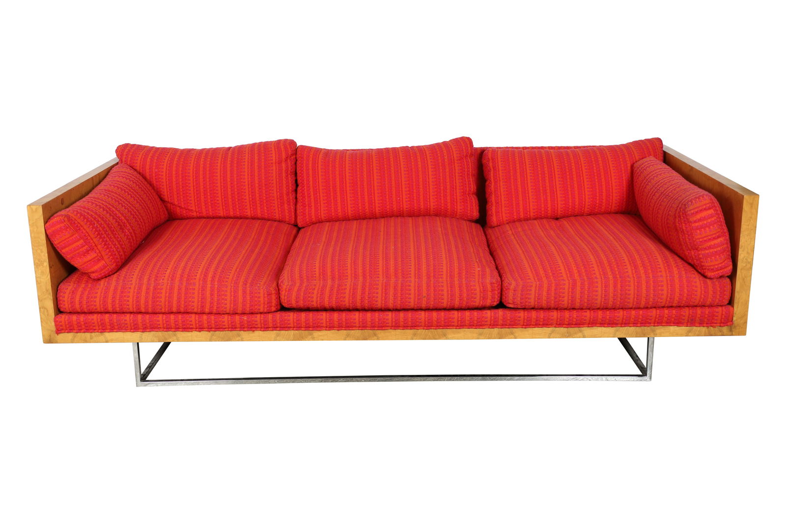 Milo Baughman - Burl Case Sofa (1 of 6)