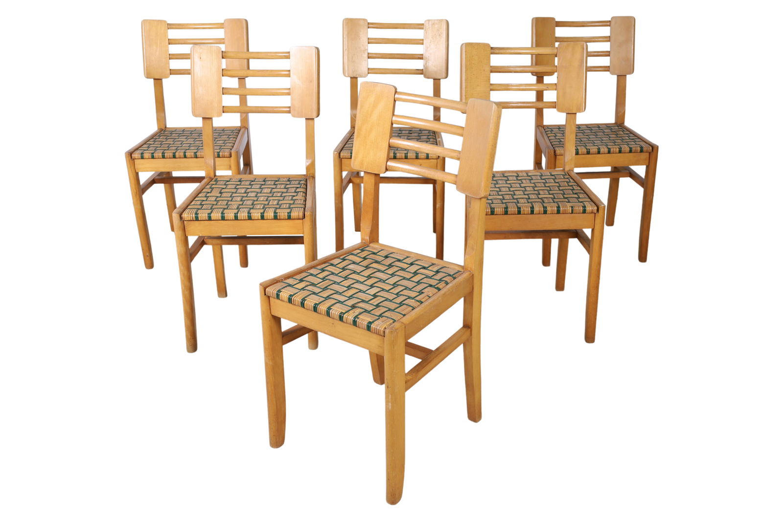 Pierre Cruege - 1950s Oakwood Dining Chairs - 6 (1 of 4)