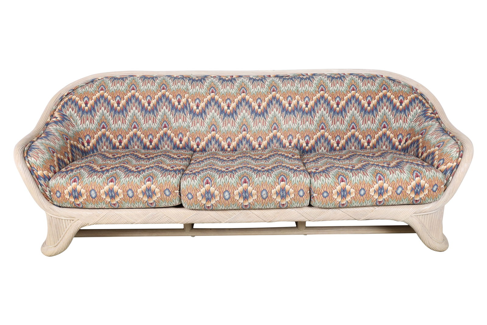 Crespi Style Ficks Reed Rattan Sofa (1 of 5)