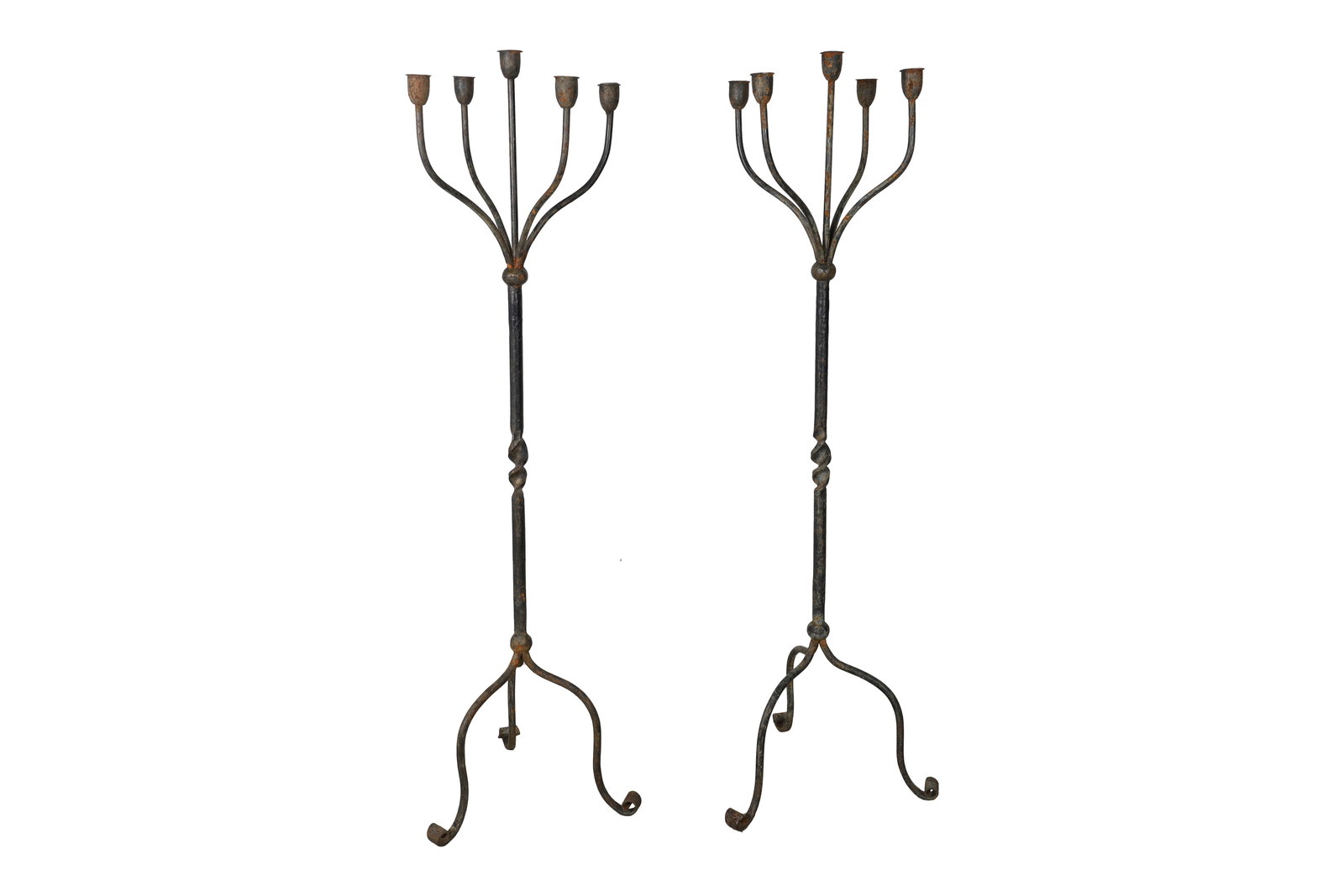 Wrought Iron Candelabras - Pair (1 of 3)