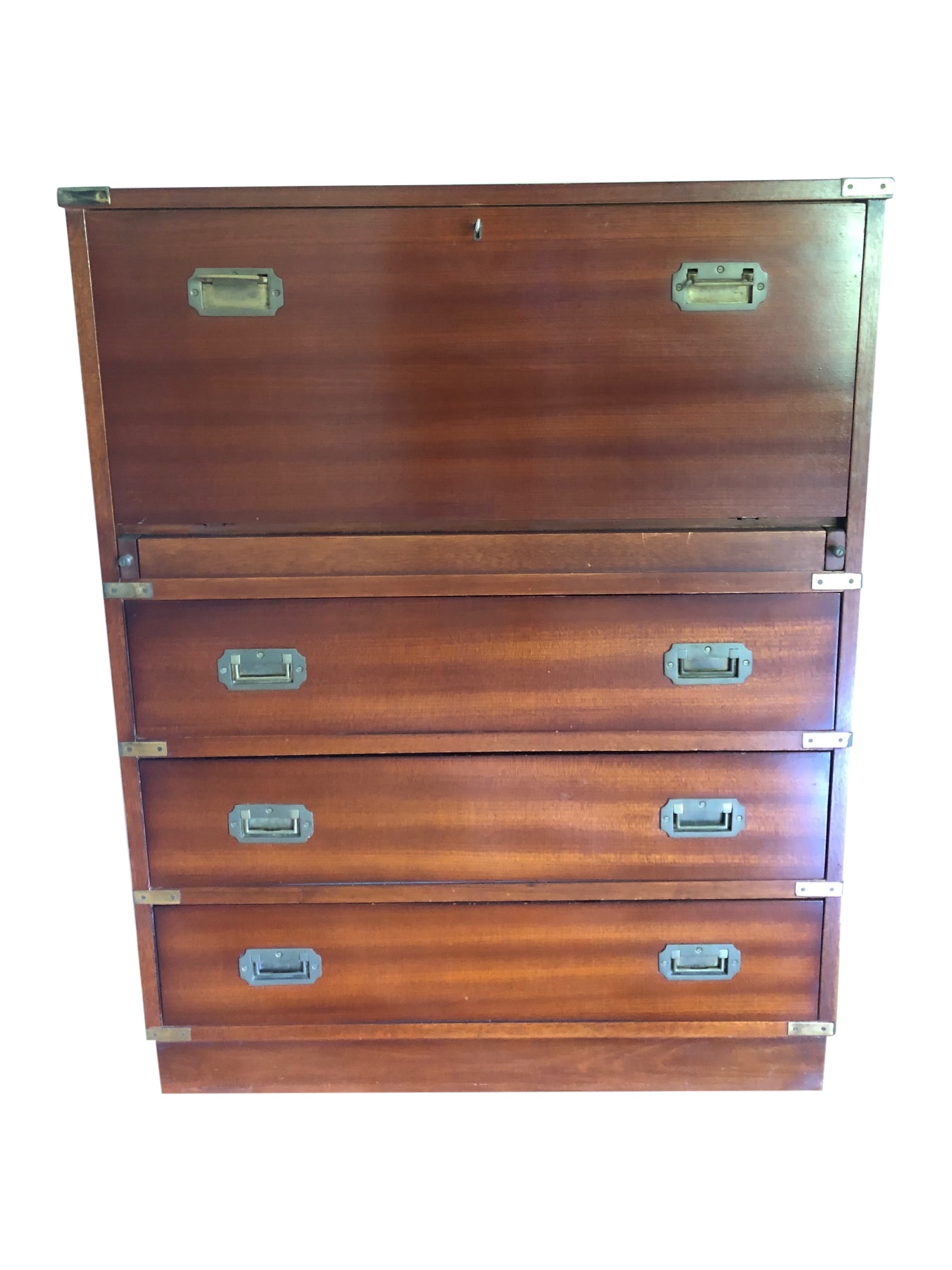 Campaign Style Drop Front Desk (1 of 3)