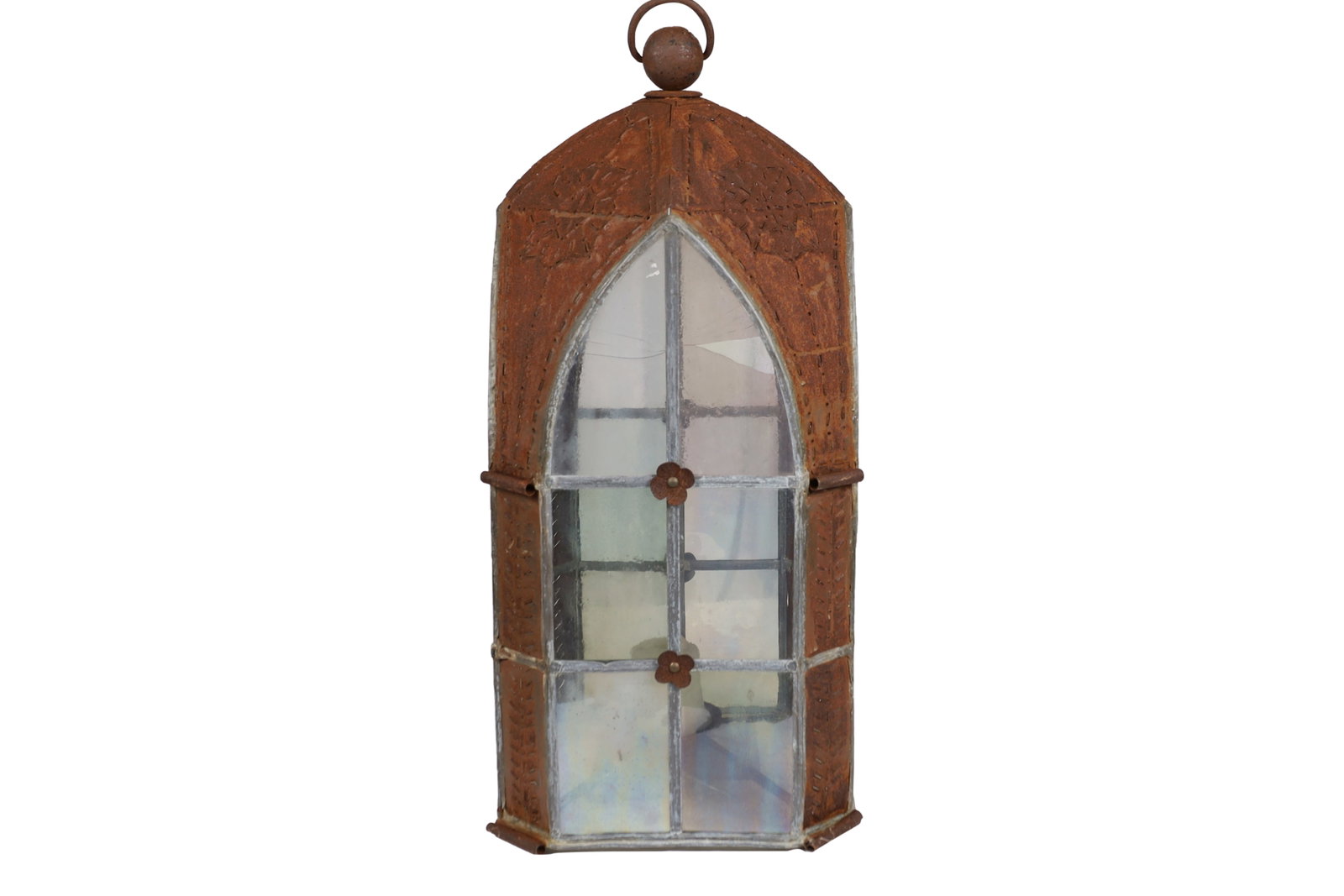 Antique Swedish Glass Lantern: Antique Swedish Glass lantern Dimensions 35x16x16