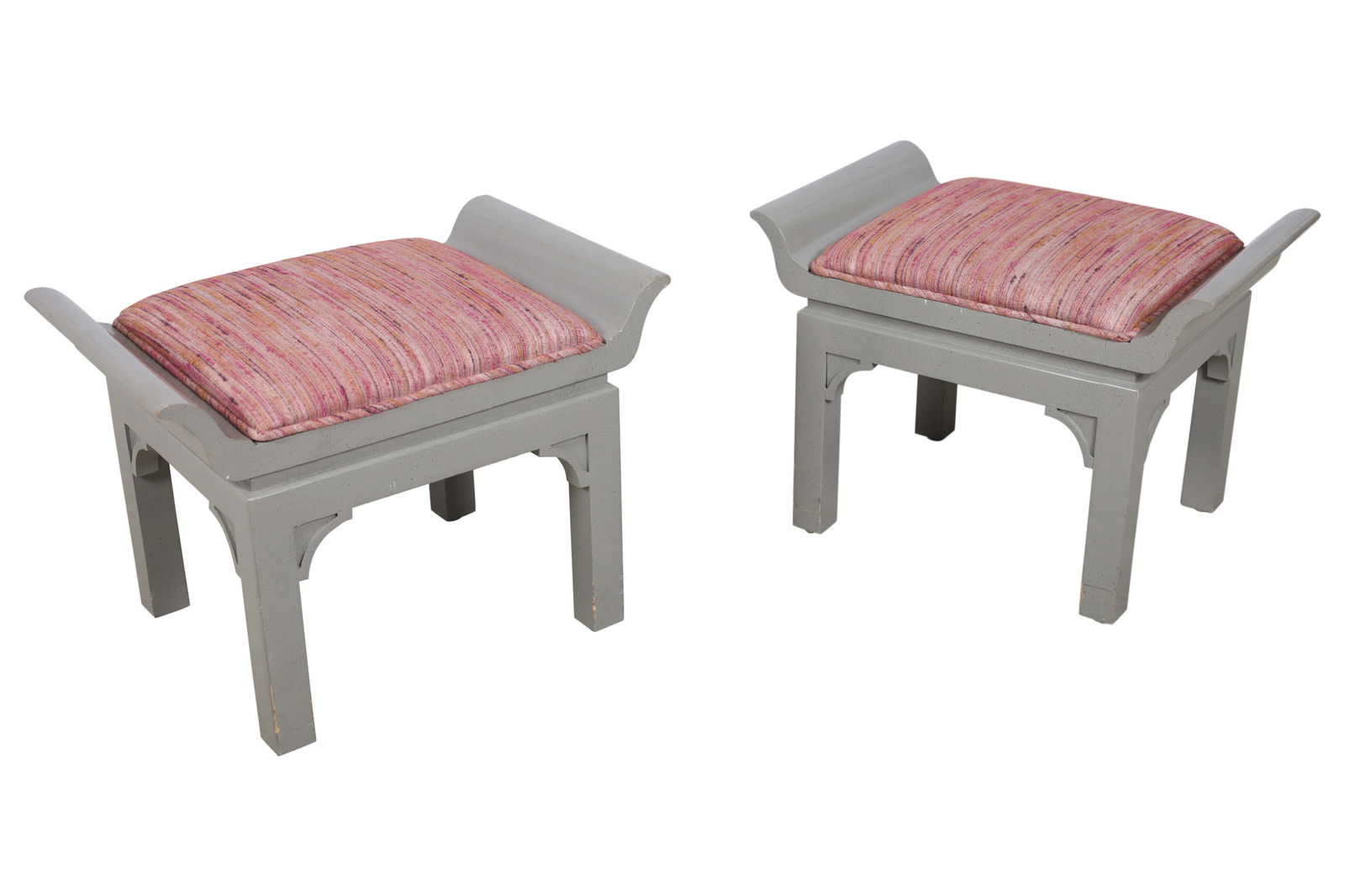 Mid Century Sculpted Stools - Pair (1 of 5)