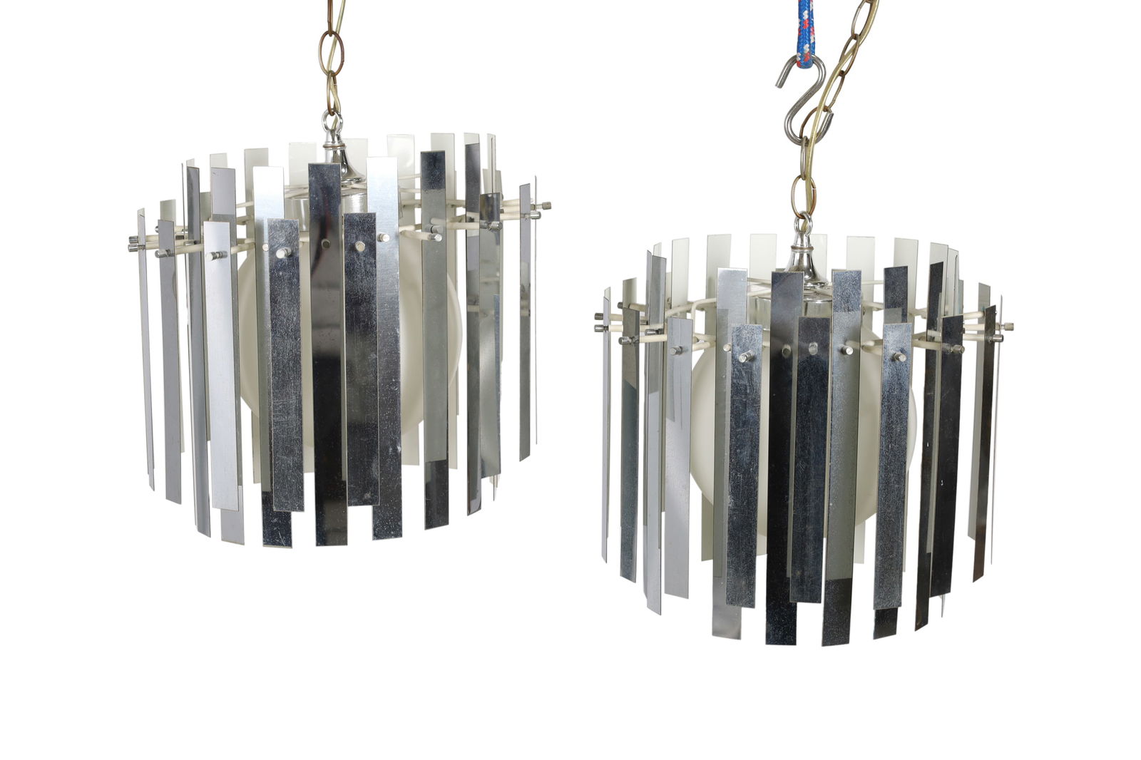 Chrome Swag Lamps - Pair (1 of 4)