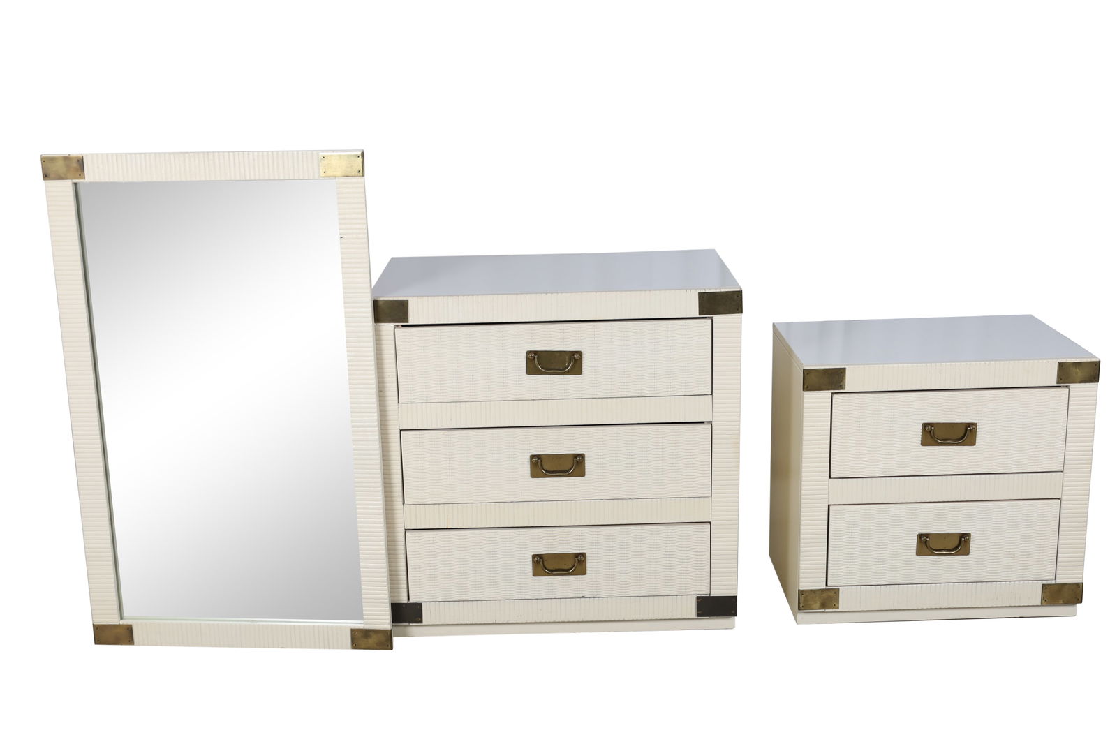 Campaign Style Chest,  Mirror and End Stand (1 of 4)