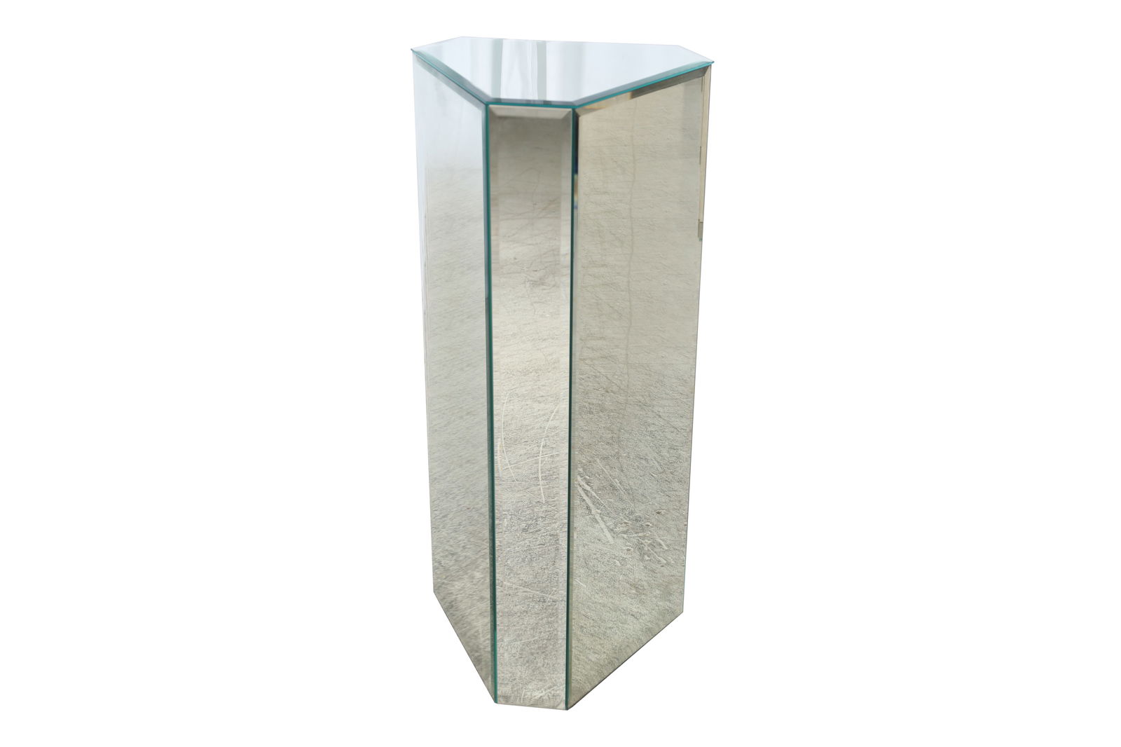 Mid Century Mirrored Pedestal (1 of 3)