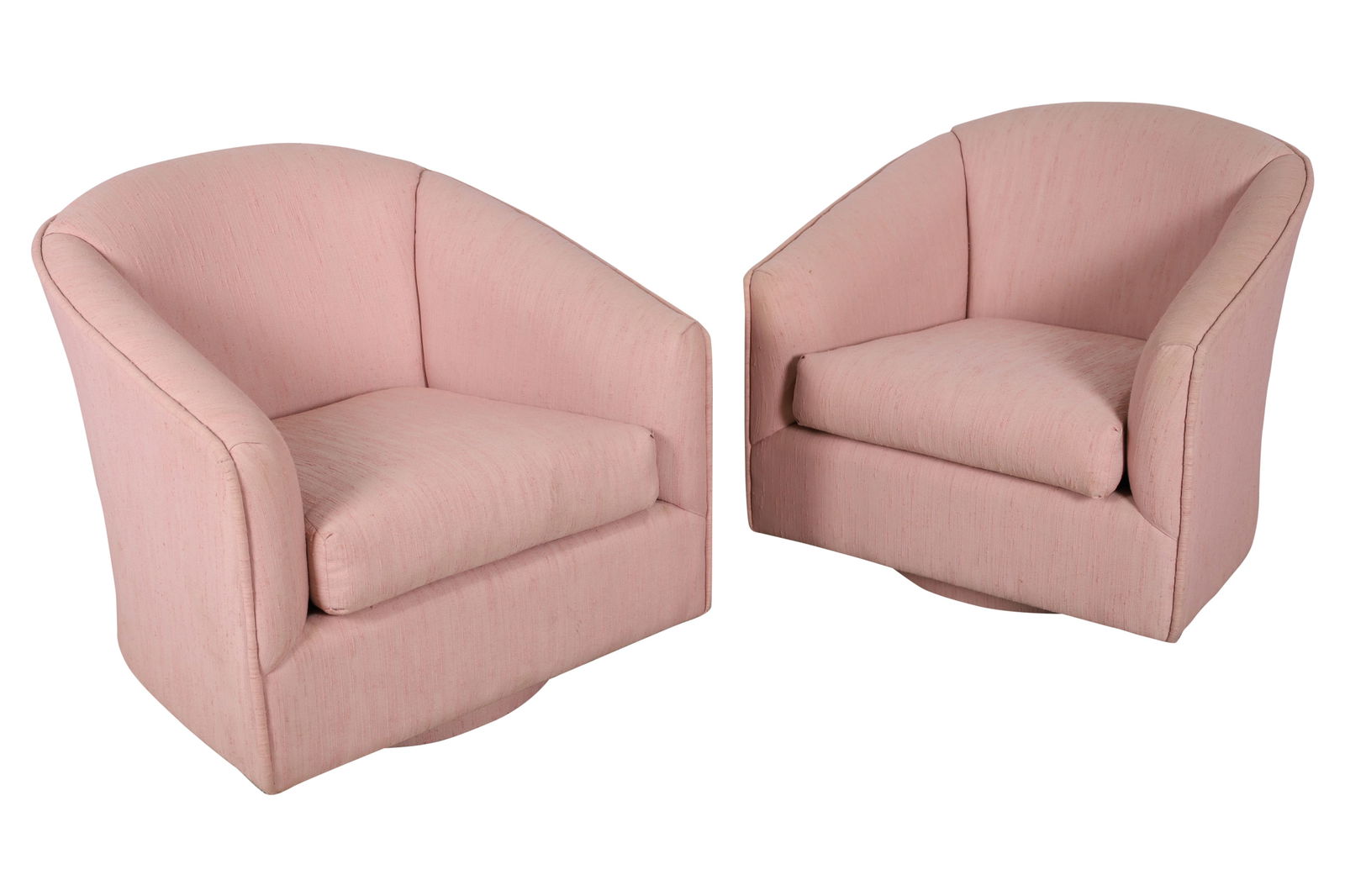 Pink Barrel Chairs - Pair (1 of 6)