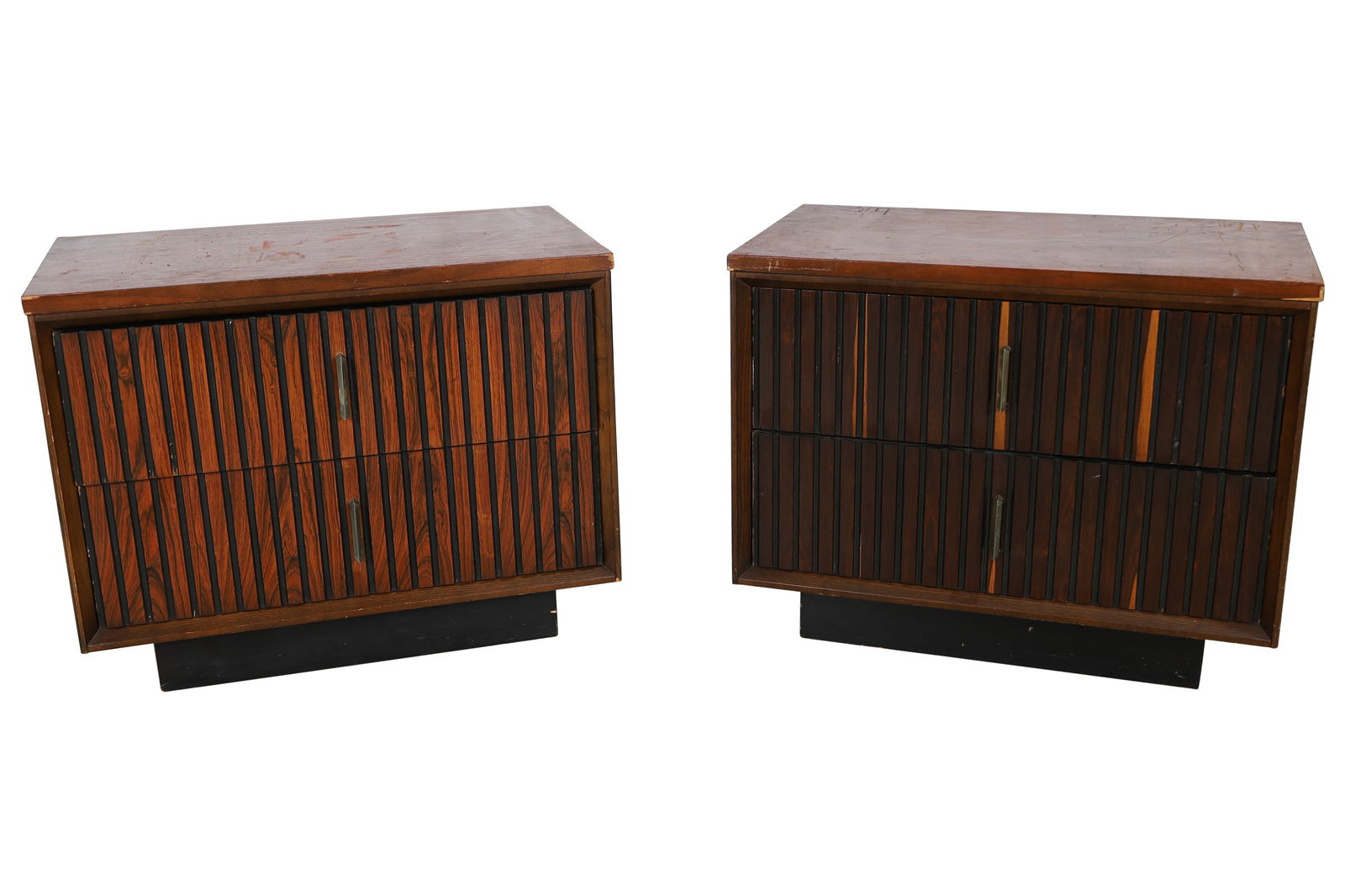 Rosewood and Walnut End Stands - Pair (1 of 4)