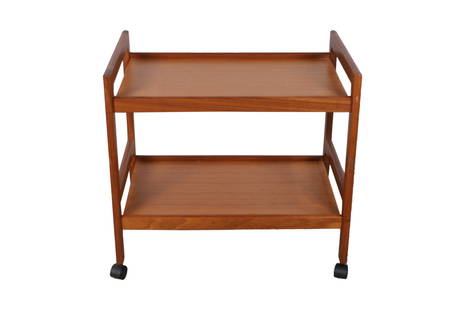 Danish Teak Tea Cart: Danish Teak Tea Cart. Dimensions 25x27x18