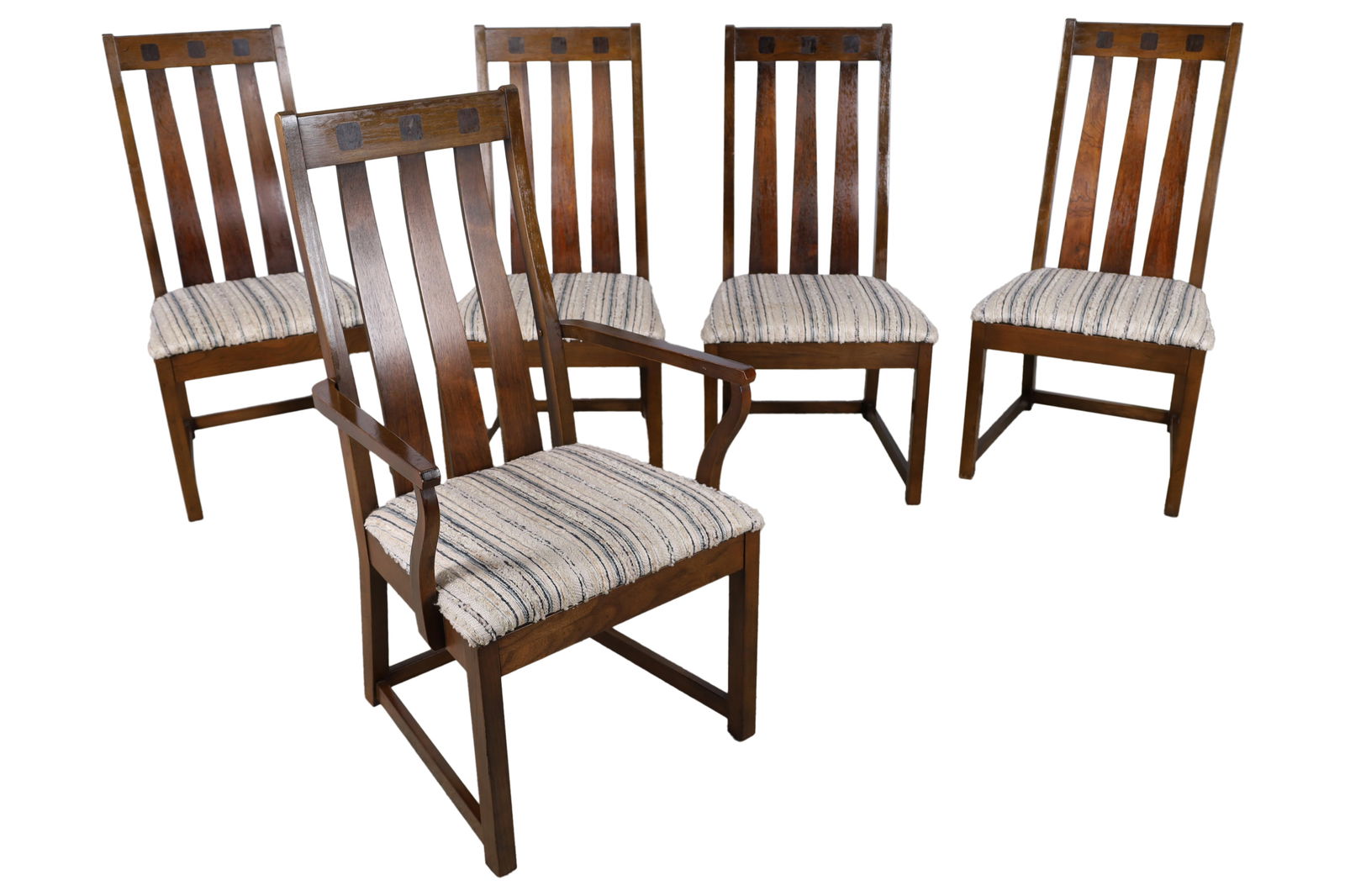 Lane Tower Rosewood and Walnut Dining Chairs - 5 (1 of 5)