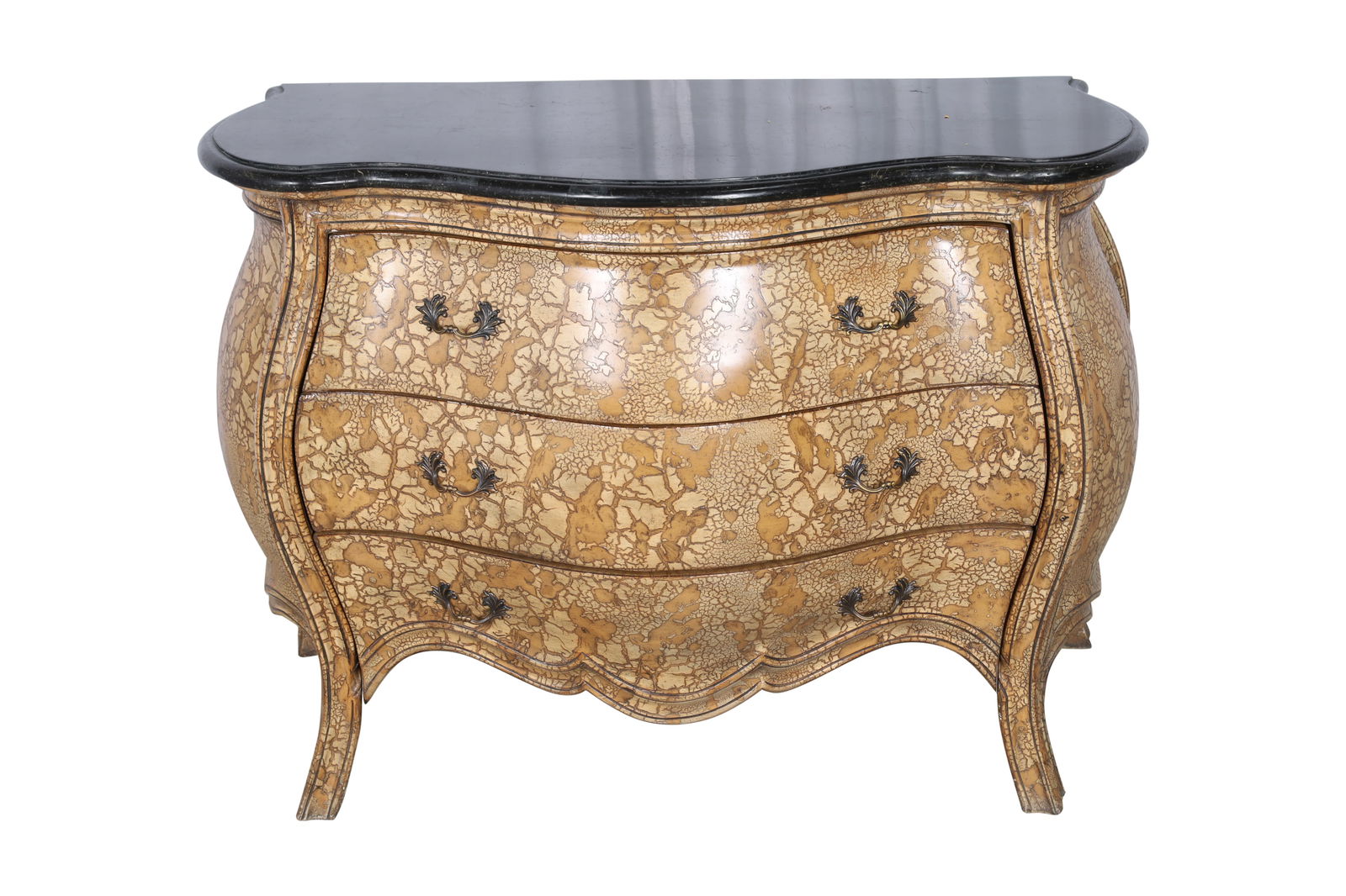 French Style Bombe Marble Top Chest (1 of 3)