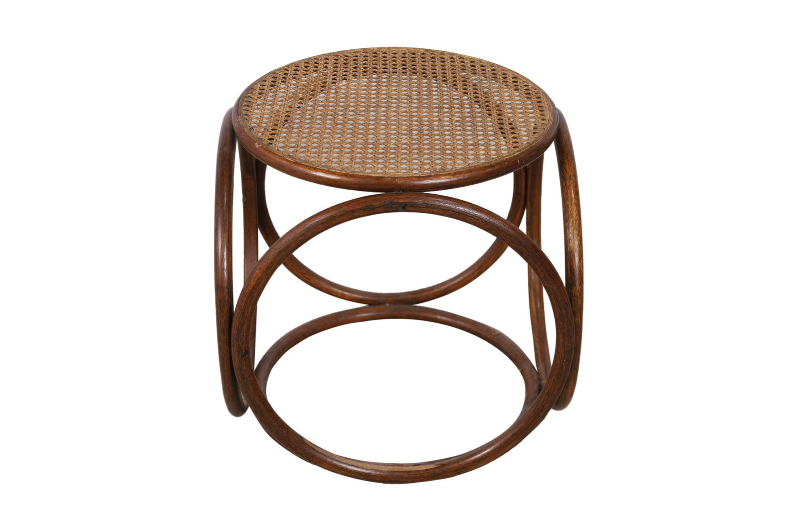 Thonet (Attr.) - Cane Stool (1 of 3)