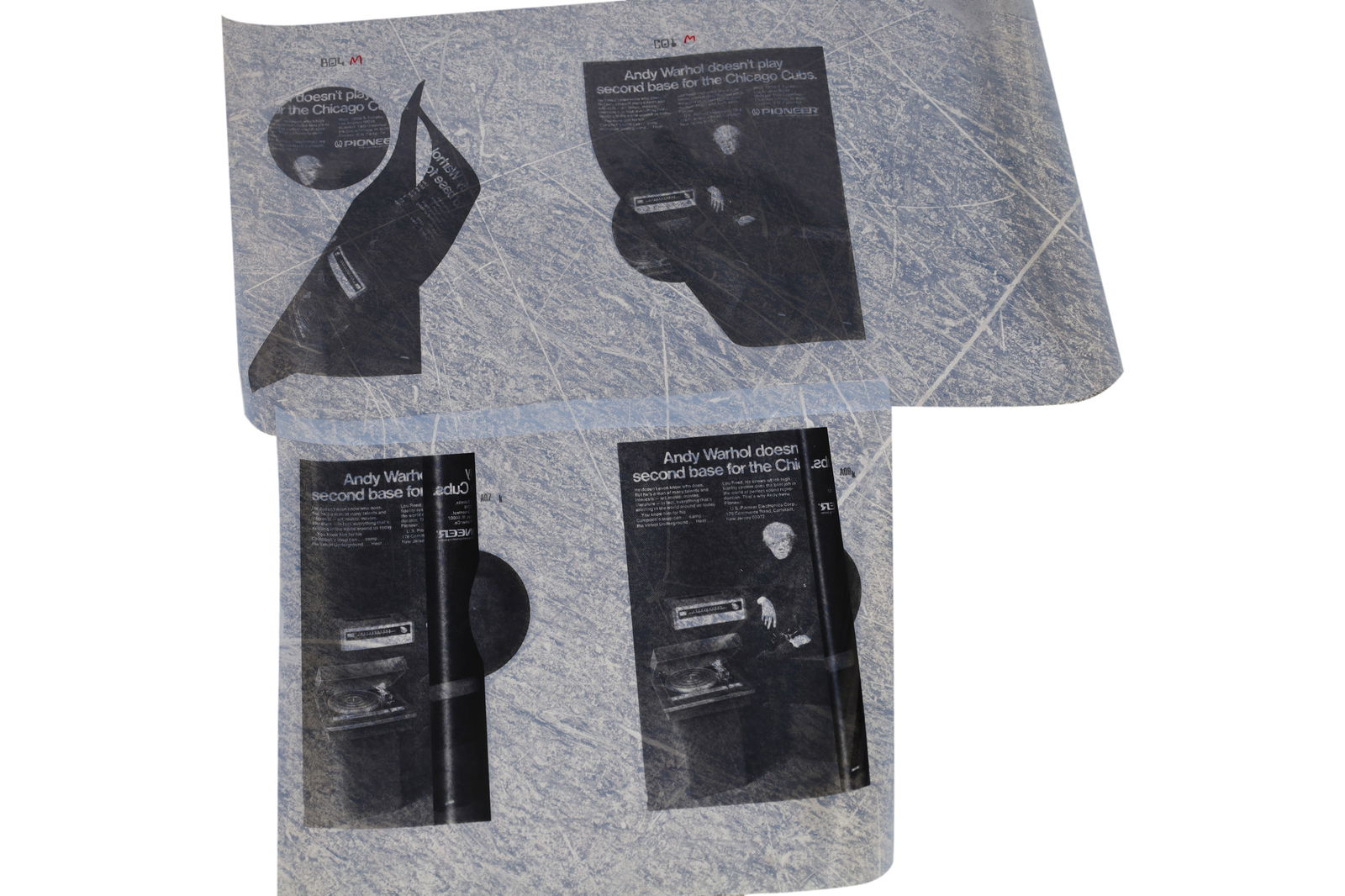 Kelley Walker - Film Positives for Silk Screening (1 of 3)