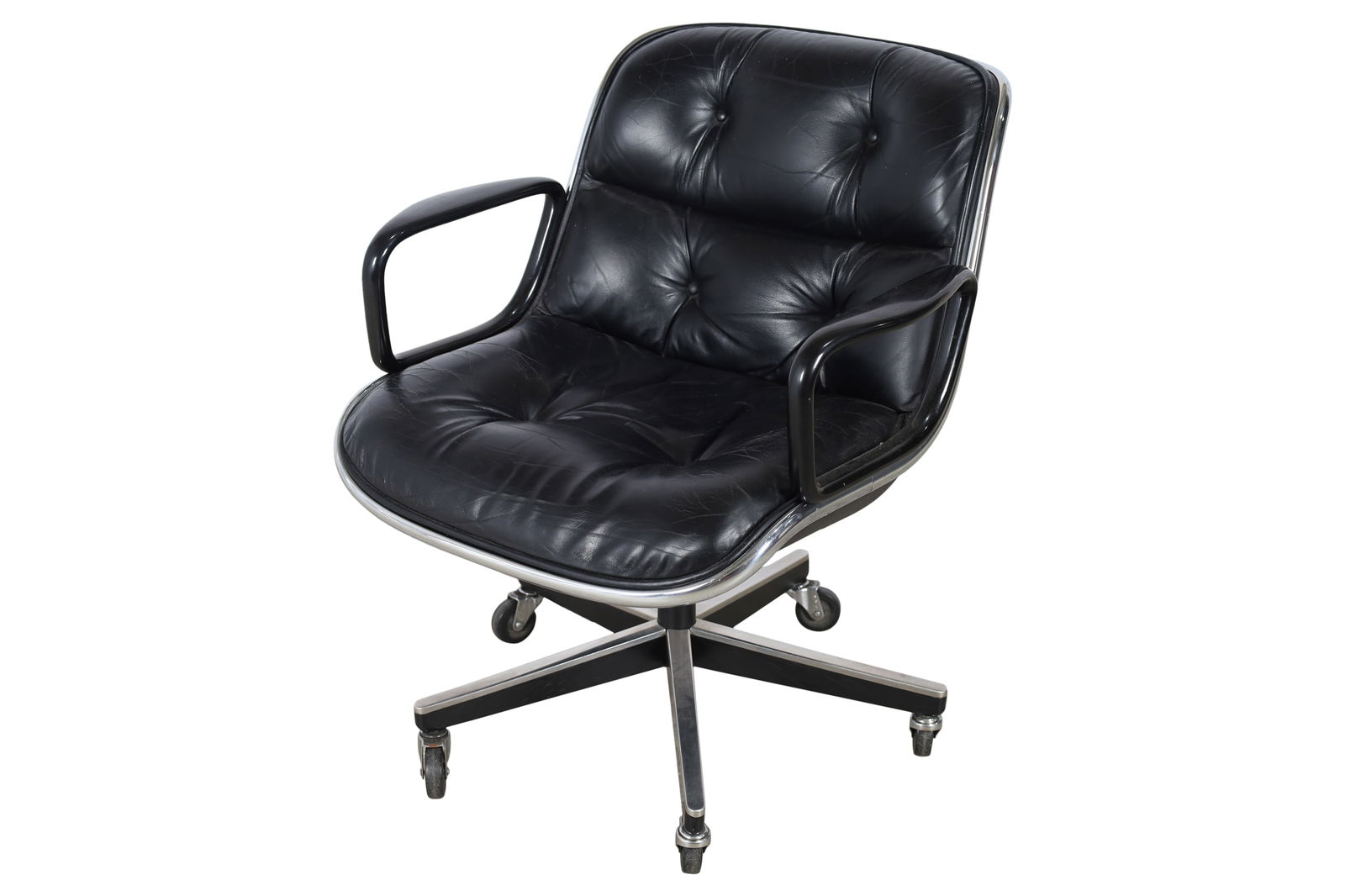 Charles Pollock - Knoll Leather Desk Chair (1 of 4)