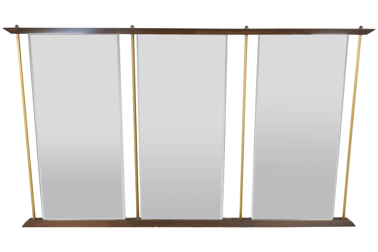 Mid Century 3 Section Mirror (1 of 3)