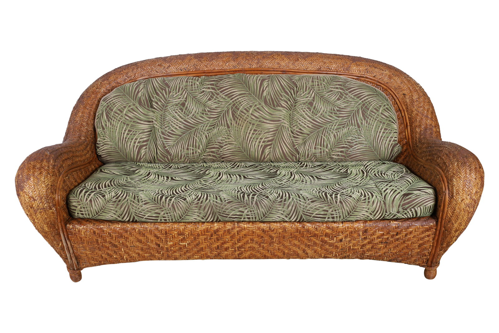 Wicker Sofa: Wicker Sofa. Dimensions 35x74x38