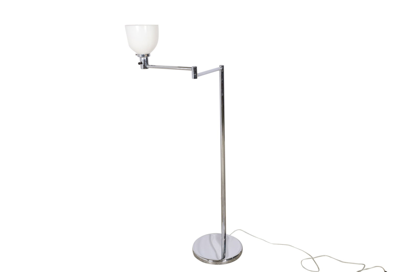 Nessen - Chrome Swing Arm Floor Lamp (1 of 3)
