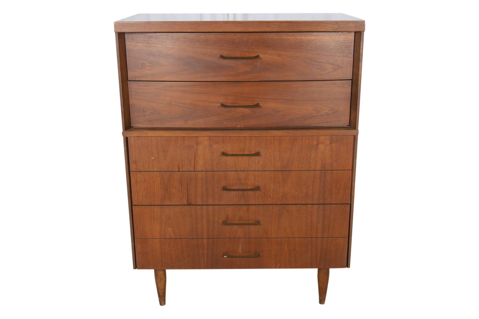 Bassett - Walnut High Chest (1 of 5)