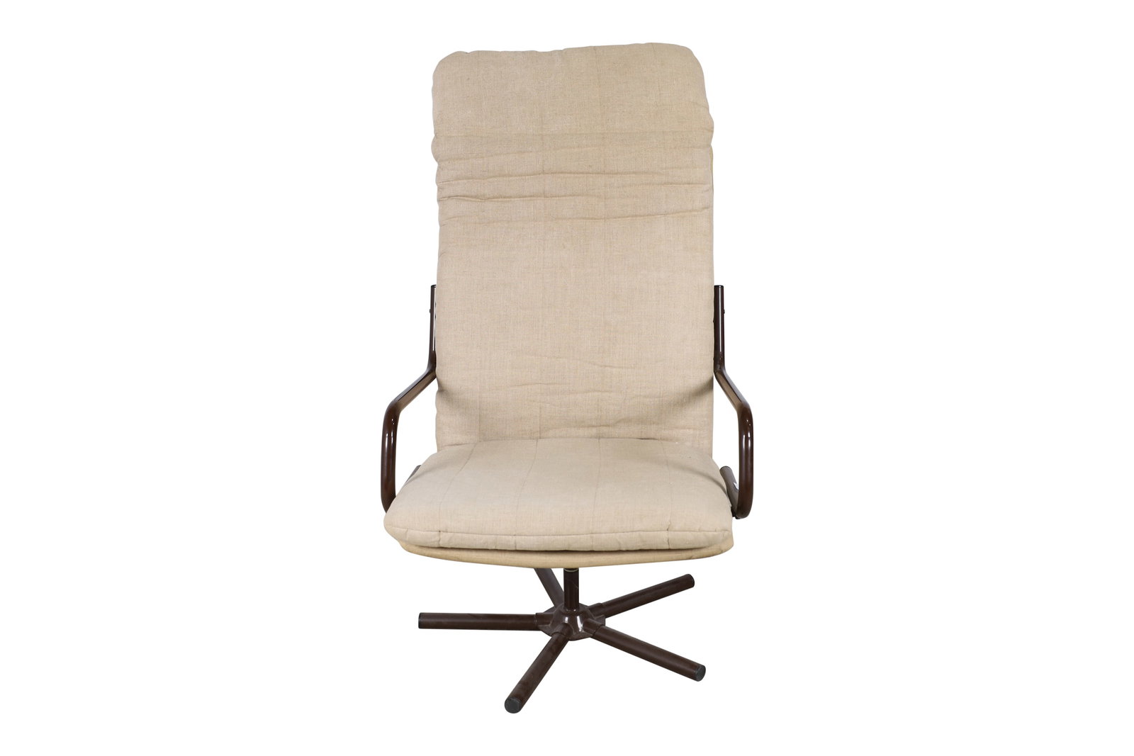 Tubular Bench Iron Swivel Chair: Tubular Bench Iron Swivel Chair. Dimensions 38x25x25
