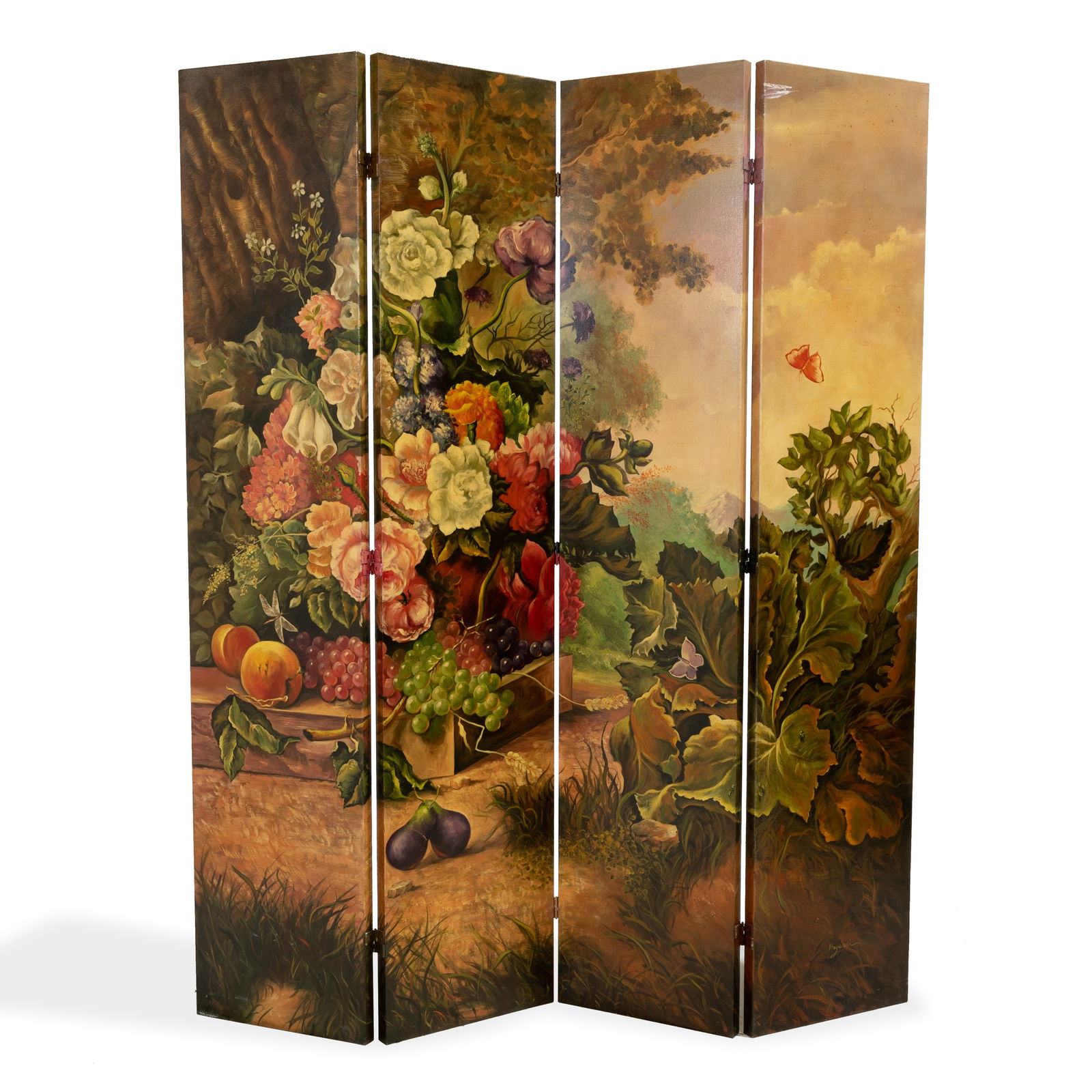 Paint Decorated Folding Screen (1 of 5)