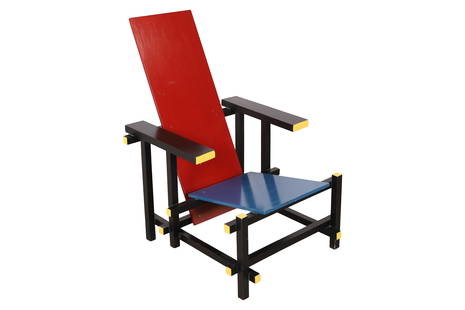 Gerrit Rietveld - Lounge Chair: Gerrit Rietveld - Lounge Chair. Dimensions 35x24x28