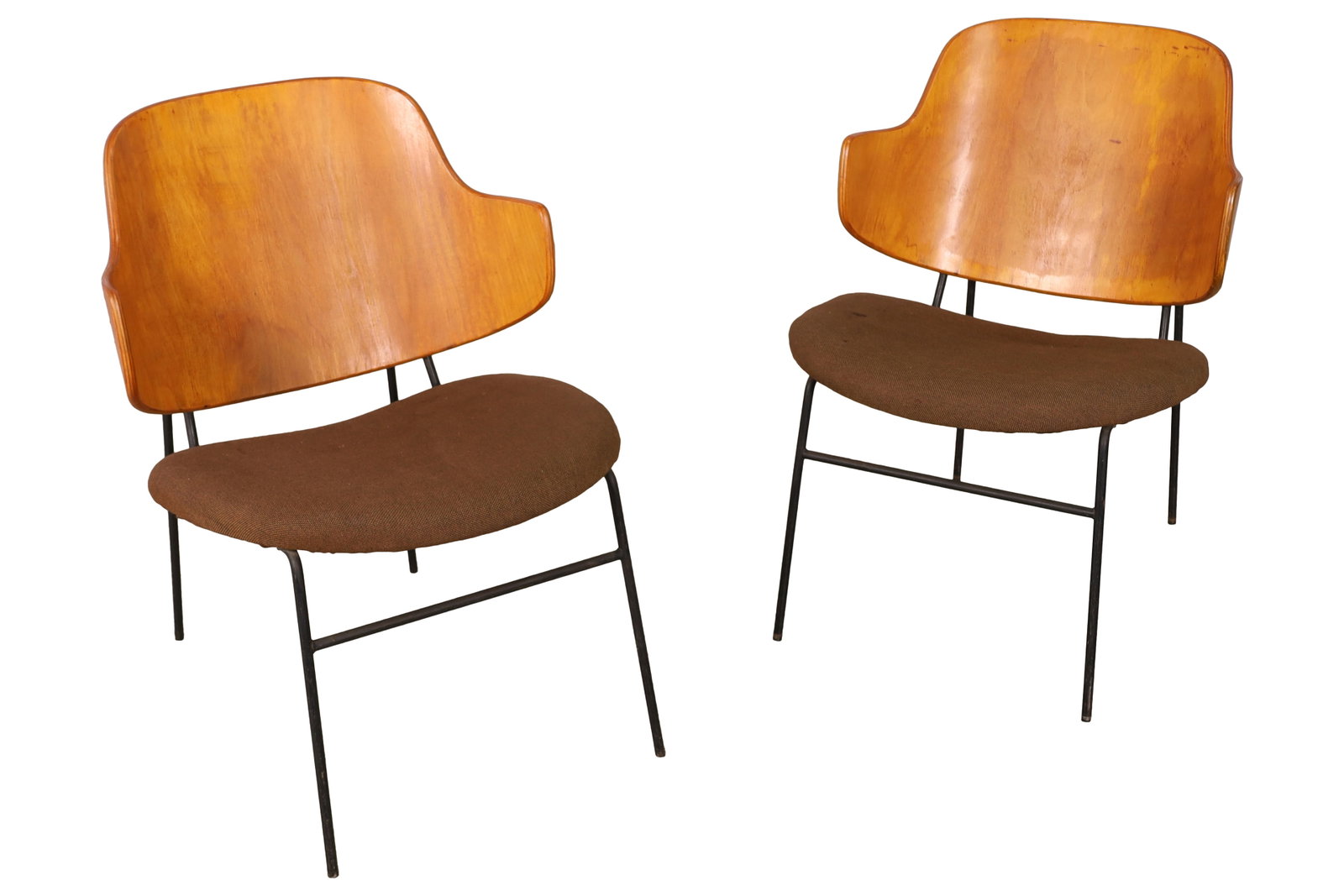 Kofod Larsen - Penguin Chairs - Pair: Kofod Larsen - Penguin Chairs - Pair. Dimensions 28.5x22x22