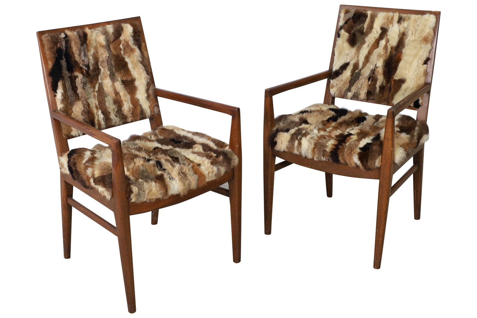 John Stuart Faux Fur Chairs - Pair (1 of 5)