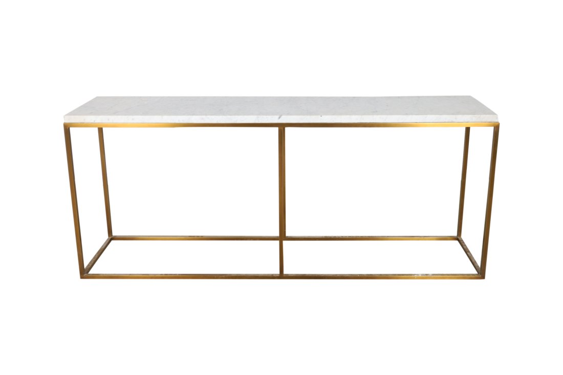 Restoration Hardware Marble Console Table (1 of 3)