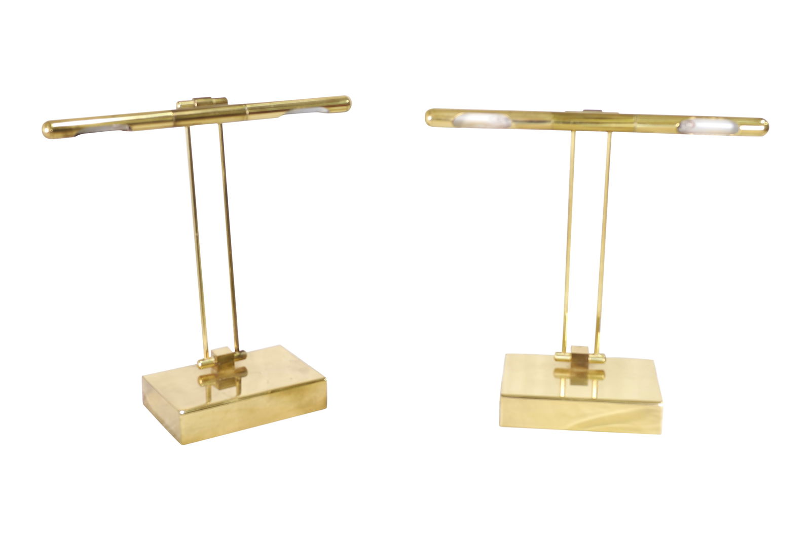 Argentinian Mid Century Brass Desk Lamps - Pair (1 of 6)