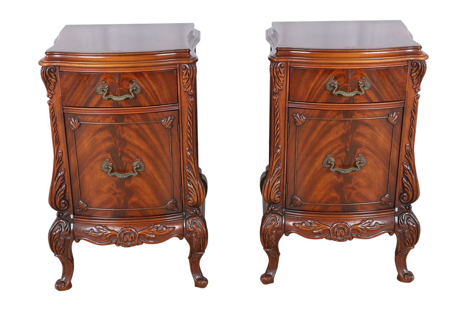 Carved Mahogany End Stands - Pair (1 of 7)