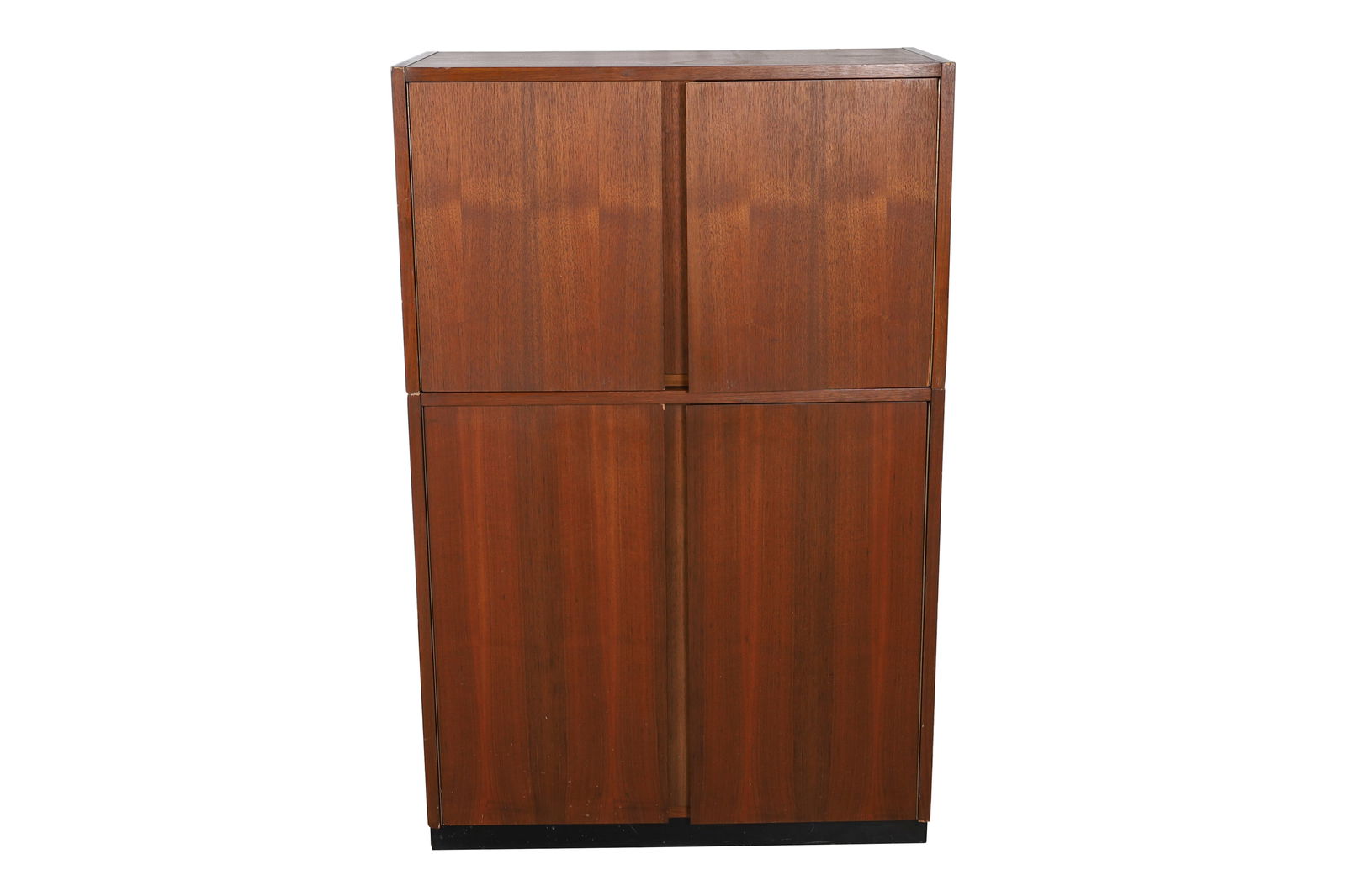 Yugoslavian 2 Part Walnut Cabinet (1 of 4)