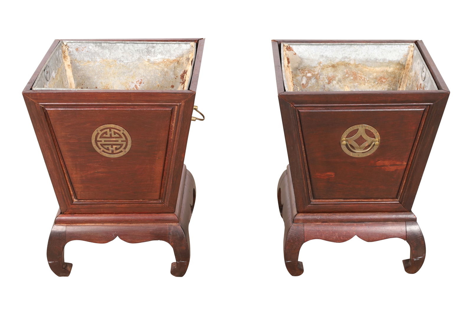 Chinese Modern 2 Part Plant Stands (1 of 3)