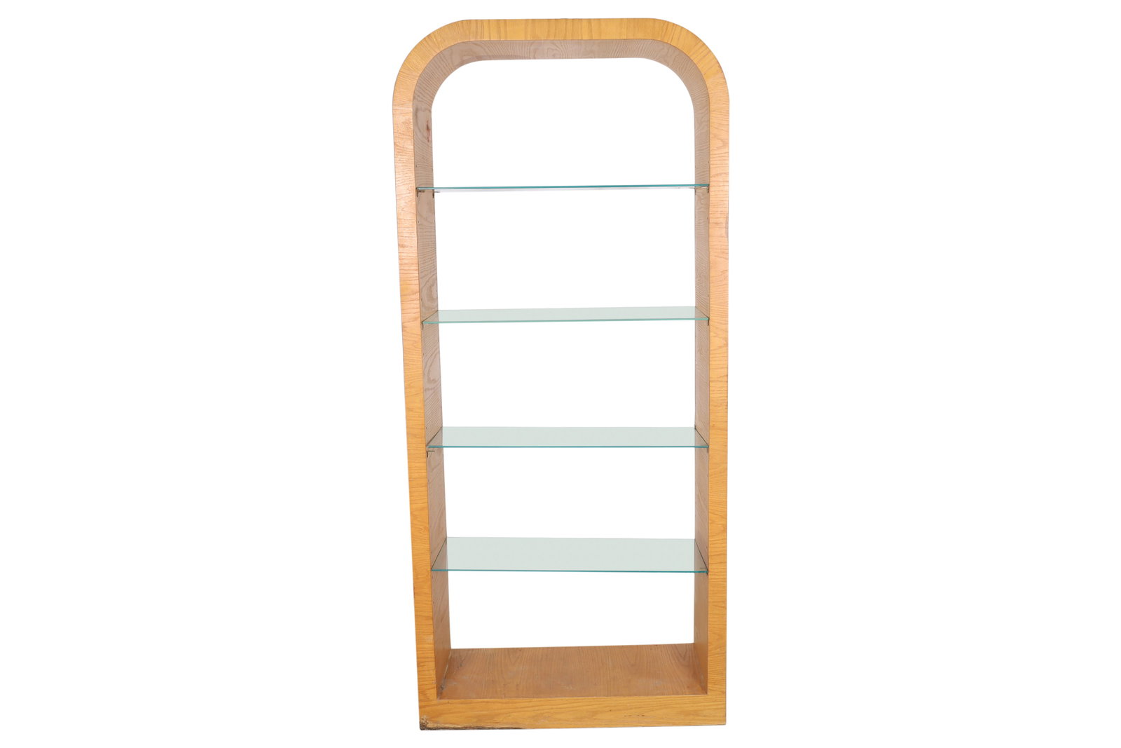 Dome Top Mid Century Style Shelf: Dome Top Mid Century Style Shelf. Dimensions 80x36x14