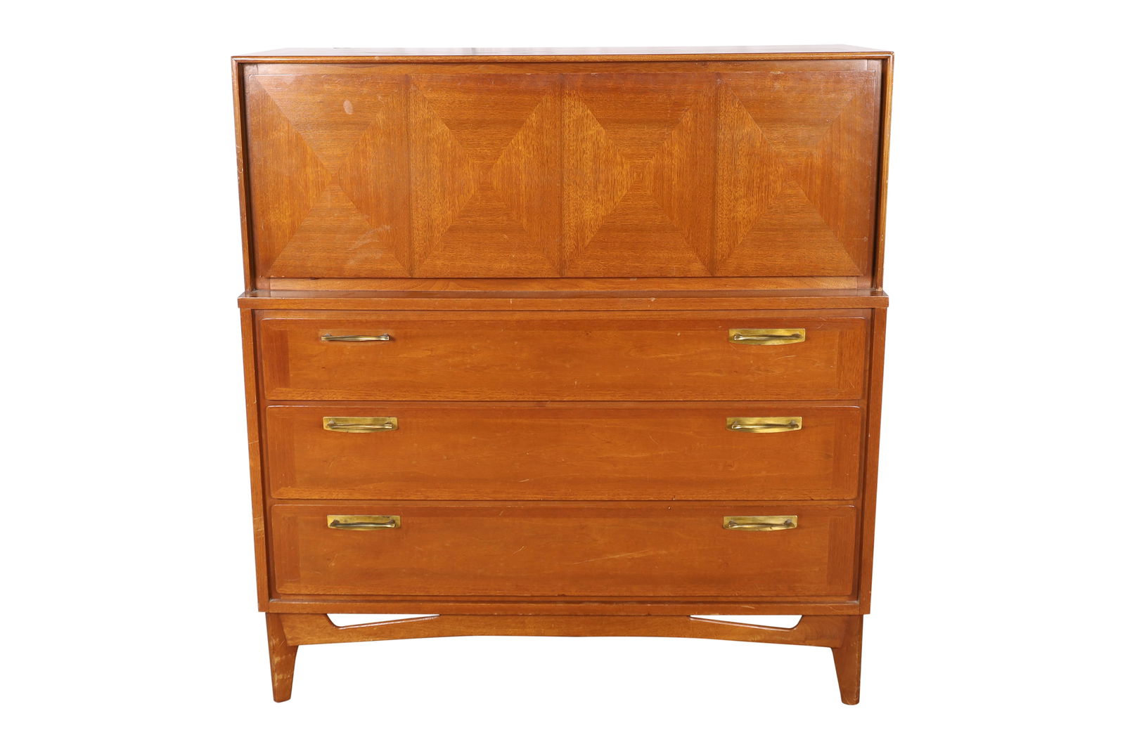 Red Lion Mid Century Walnut High Chest (1 of 5)