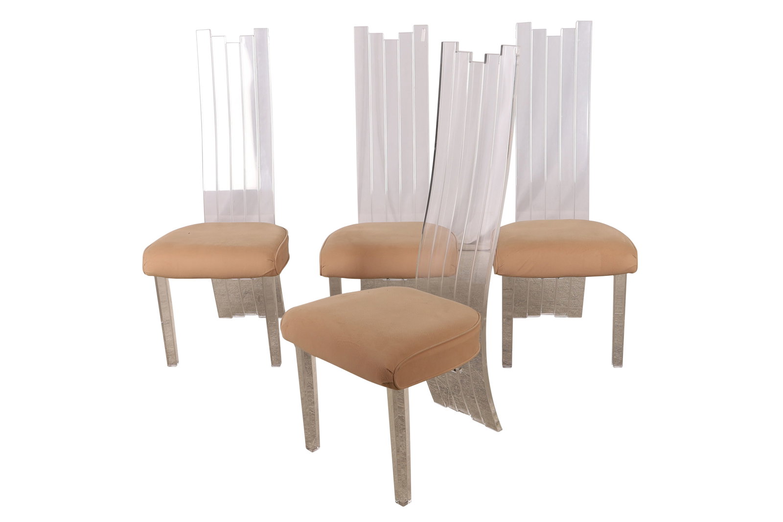 Lucite High Back Chairs - 4 (1 of 5)
