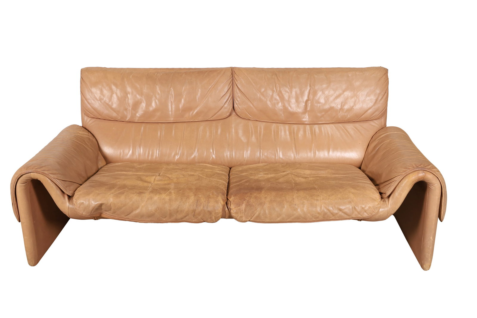 De Sede - DS-2011 Leather Sofa: De Sede - DS-2011 Leather Sofa. Dimensions 34.5x71x28