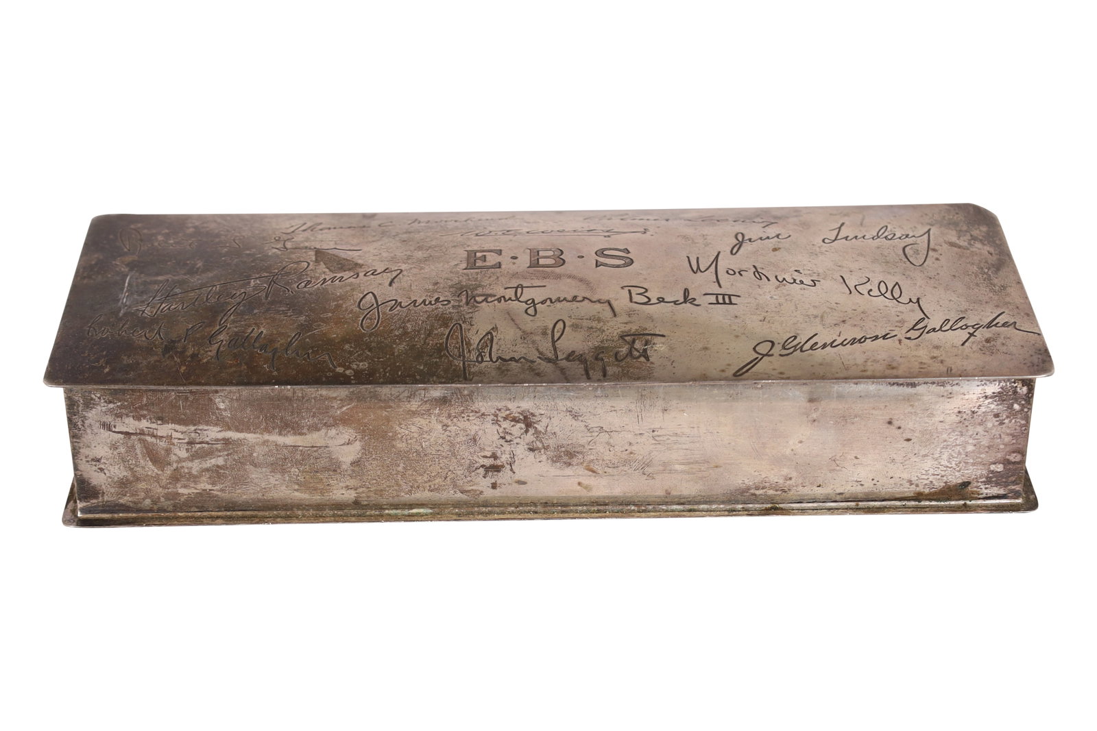 Autographed Sterling Box: Autographed Sterling Box. Dimensions 2x9.5x3.5